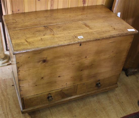 Pine box with drawers